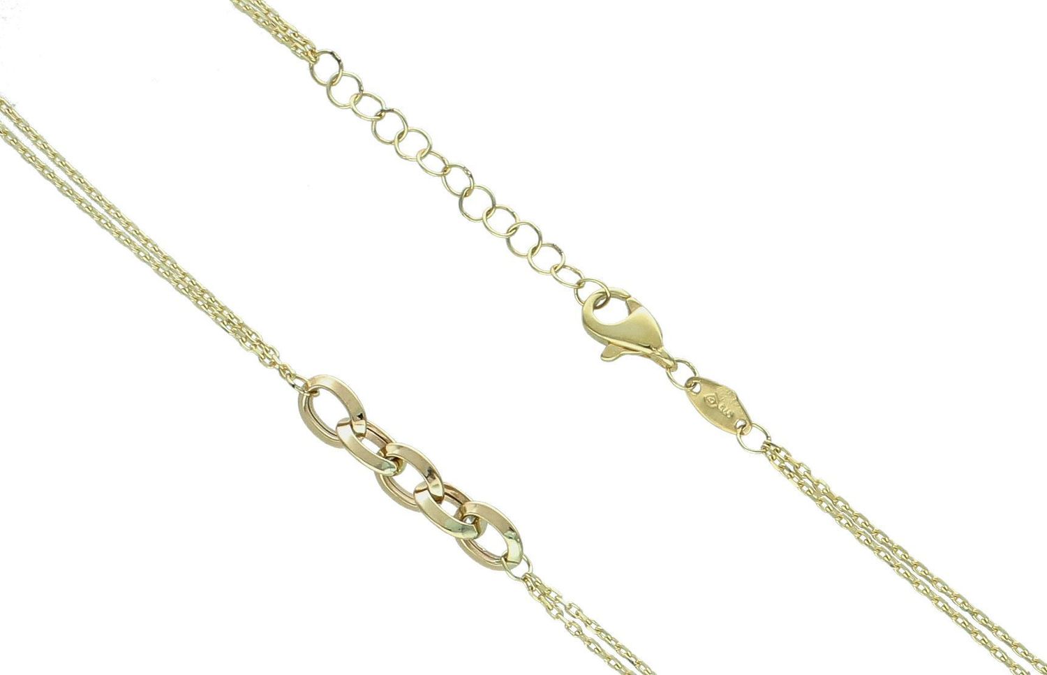 Naszyjnik złoty damski 375 celebrytka NA 3639 375  Delikatny naszyjnik wykonany z wysokiej jakości złota próby 375. Łańcuszek z prostych owalnych ogniw. Złoty naszyjnik idealnie sprawdzi się w.jpg